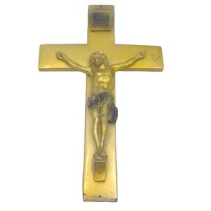 SCHP Funeral Casket Crucifix Mortuary Coffin Cross Ornamental Plate Topper